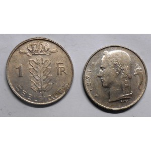 BELGIUM 1 Franc 1971 Belgique