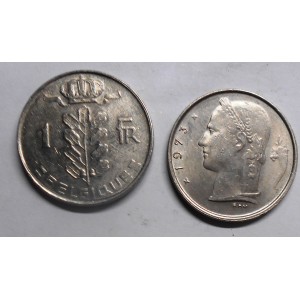 BELGIUM 1 Franc 1973 Belgique