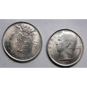 BELGIUM 1 Franc 1975 Belgique