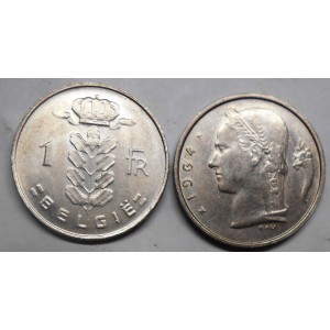 BELGIUM 1 Franc 1964 Belgie