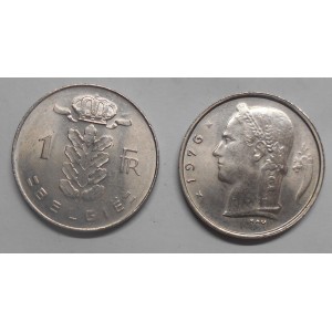 BELGIUM 1 Franc 1976 Belgie