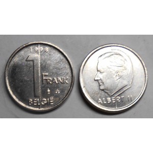 BELGIUM 1 Franc 1998 Belgie