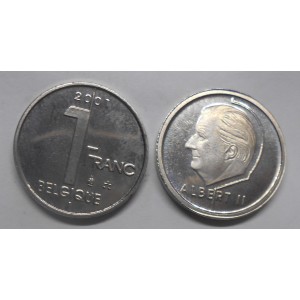 BELGIUM 1 Franc 2001 Belgique
