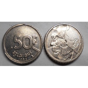 BELGIUM 50 Francs 1993...