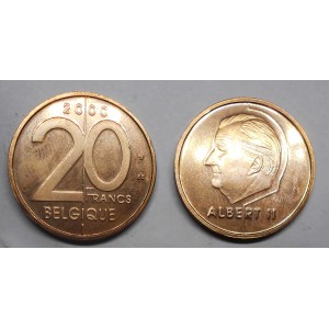 BELGIUM 20 Francs 2000...