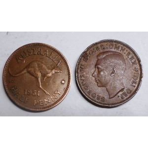 AUSTRALIA 1/2 Penny 1951 PL