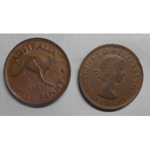 AUSTRALIA 1/2 Penny 1961