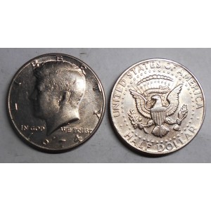USA Half Dollar Kennedy 1974 D