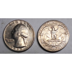 USA Washington Quarter 1965