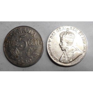 CANADA 5 Cents 1930