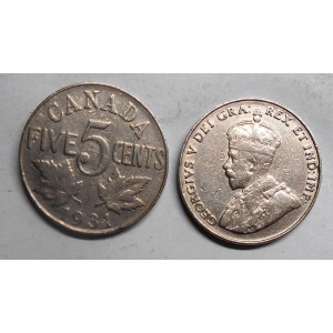 CANADA 5 Cents 1931