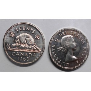CANADA 5 Cents 1963