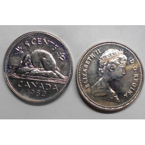 CANADA 5 Cents 1982