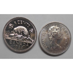 CANADA 5 Cents 1984
