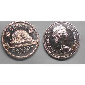 CANADA 5 Cents 1985