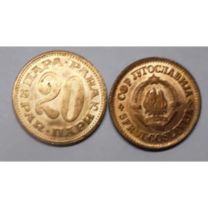 YUGOSLAVIA 20 Para 1975