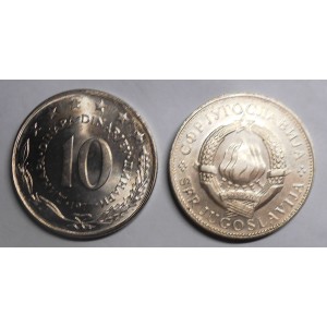 YUGOSLAVIA 10 Dinara 1977