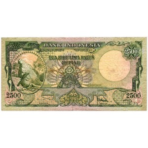 INDONESIA 2500 Rupiah 1957...