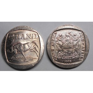 SOUTH AFRICA 5 Rand 1995