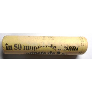 ROMANIA Roll of 5 Bani 2012