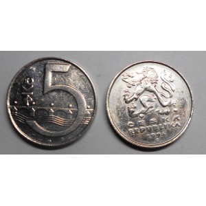 CZECH REPUBLIC 5 Korun 1994...