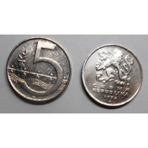 CZECH REPUBLIC 5 Korun 1994...