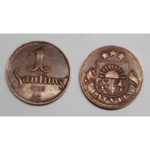 LATVIA 1 Santims 1935