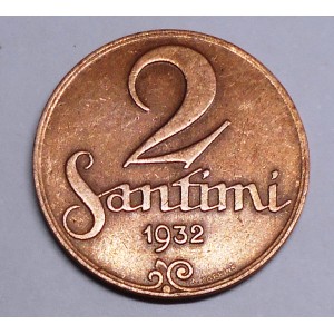 LATVIA 2 Santimi 1932