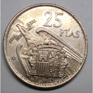 SPAIN 25 Pesetas 1957 (75)