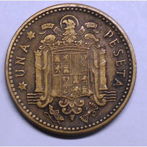 SPAIN 1 Peseta 1953 (54)