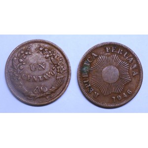 PERU 1 Centavo 1946