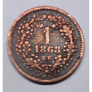HUNGARY 1 Krajczar 1868