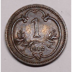 AUSTRIA 1 Heller 1912