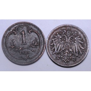 AUSTRIA 1 Heller 1915