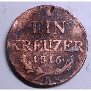 AUSTRIA 1 Kreuzer 1816 B