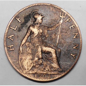 GREAT BRITAIN 1/2 Penny 1902