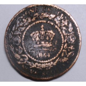 NOVA SCOTIA CANADA 1 Cent 1864