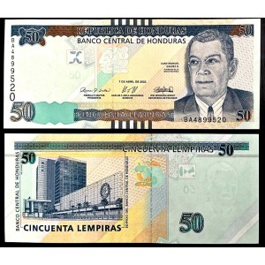 HONDURAS 50 Lempiras 2022