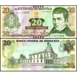 HONDURAS 20 Lempiras 2019