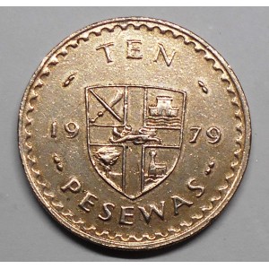GHANA 10 Pesewas 1979