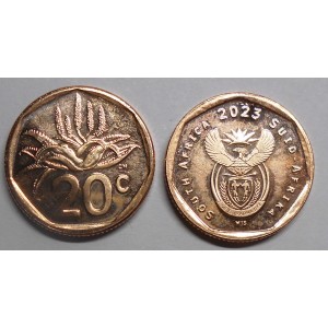 SOUTH AFRICA 20 Cents 2023...