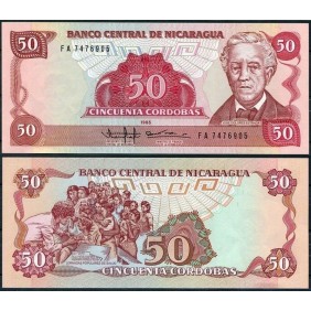 NICARAGUA 50 Cordobas 1985