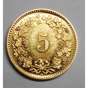 SWITZERLAND 5 Rappen 2018