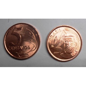 BRAZIL 5 Centavos 2024...