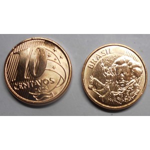 BRAZIL 10 Centavos 2023...