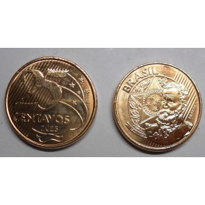 BRAZIL 25 Centavos 2023...
