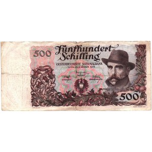 AUSTRIA 500 Schilling 1953