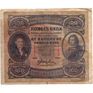 NORWAY 100 Kroner 1937