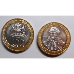 CHILE 100 Pesos 2022 Mapuche
