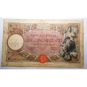 500 Lire MIETETRICE 26.06.1939